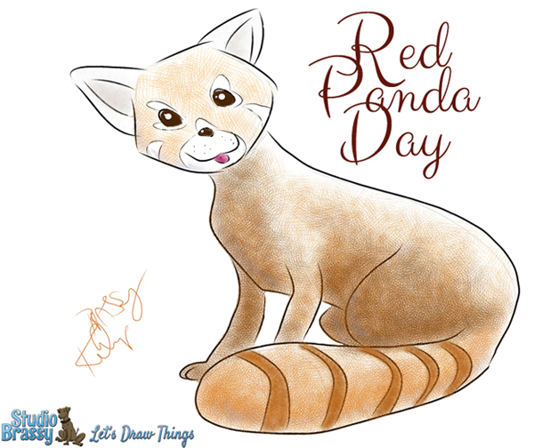 Red Panda, Drawn with Manga Studio 4EX